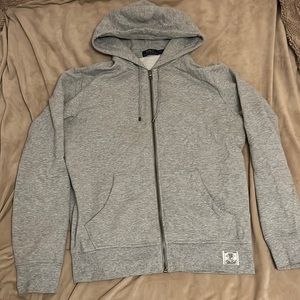 Ralph Lauren Polo grey zip up sweater
